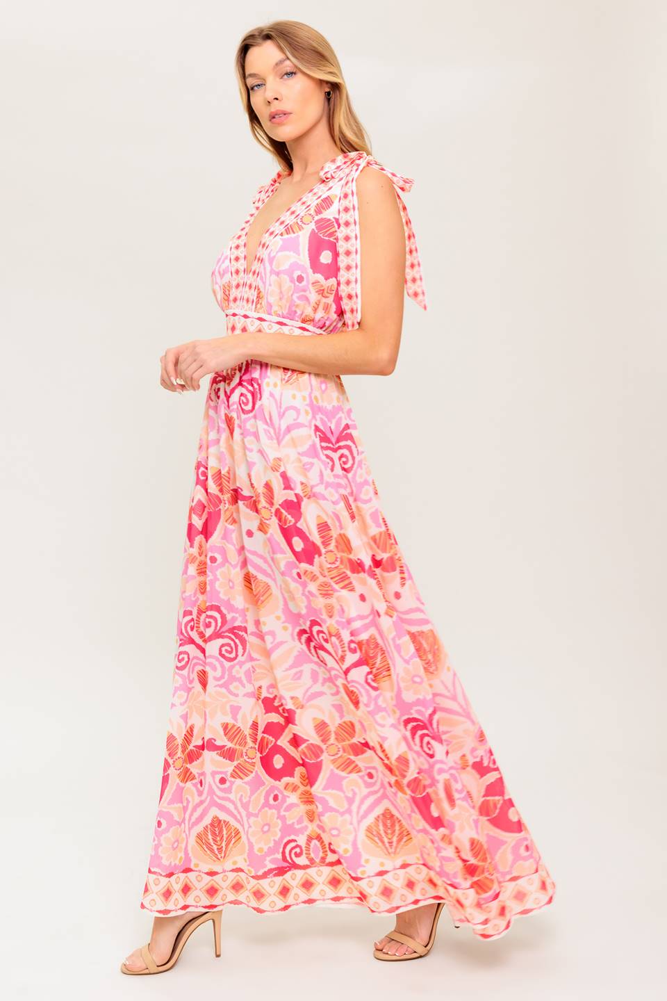LEACE IT TO FATE WOVEN MAXI DRESS Flying Tomato